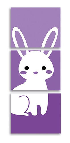 Set Cuadros Decorativos Conejo Animales Recamara Bebe, Niños