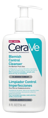 Cerave Limpiador Control Imperfecciones Anti Acne 236ml