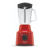 Licuadora Vaso De Vidrio Power Mix 550 W Tefal / Tfal Color Rojo