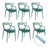 6 Cadeiras De Jantar Allegra Verde Mostruário No Estado 