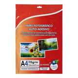 Papel Fotográfico Adesivo 115g Premium A4 Glossy 1000 Folhas