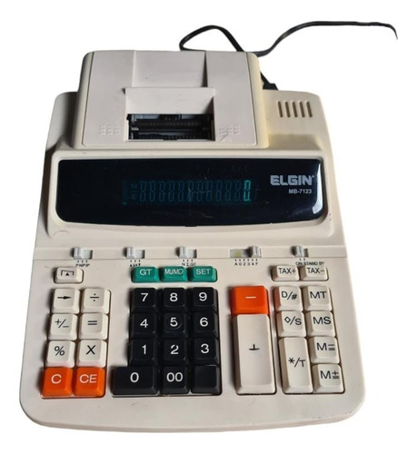 Calculadora De Mesa Elgin Mb 7123 C/ Defeito Impressão