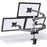 Soporte Triple Monitor De Escritorio Con Brazos De Resorte, 