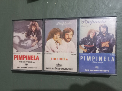 Pimpinela .hermanos .convivencia Cassettes .lote De 3 