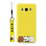 Cute Panda Para Samsung Galaxy J5 (2016) Funda Con Strk4153