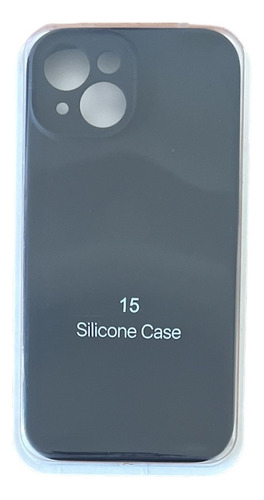 Funda Silicona Case Felpa Proteccion Camara Para iPhone 15 