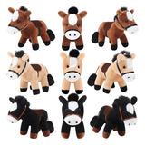 Zomiboo Paquete De 9 Caballos De Peluche De Caballo De Peluc