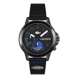 Lacoste Reloj De Cuarzo Endurance Para Hombre, Negro -