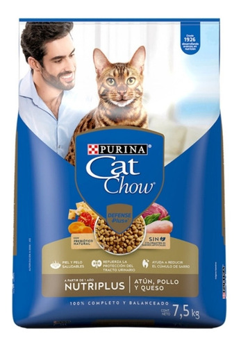 Cat Chow Alimento Para Gato Atún, Pollo Y Queso, 7,5 Kg