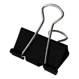 Clips Prendedor De Papel Grampo Binder 32mm 12 Un Preto