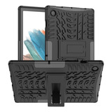 Mica + Funda Rudo Llanta Para Galaxy Tab A8 10.5 X200 Negro