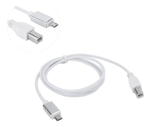 Cable Micro Usb A Midi Para Piano Electrónico Impresora 1m