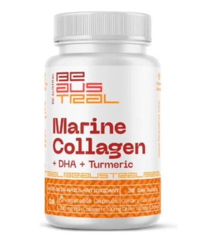 Be Austral - Collagen Marino + Dha + Cúrcuma 400 Mg 30 Caps