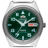 Relogio Orient Masculino Automatico - 469ss082 G1sx Cor Da Correia Prateado Cor Do Bisel Prateado Cor Do Fundo Verde