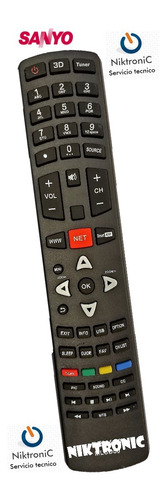 Control Remoto Para Led Lcd Tv Smart Sanyo