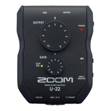 Placa Interfaz De Audio Usb Para Pc Mac iPad Zoom U22 