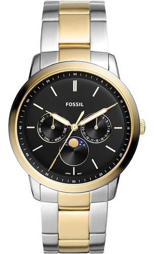 Relógio Fossil Masculino Fs5906 Neutra Fases Lua Masculino