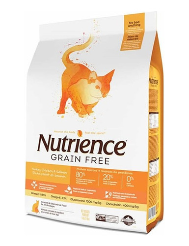 Nutrience Gf Pavo Pollo Arenque Para Gatos 2,5 Kg Bolsa