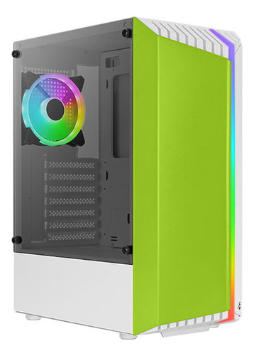 Gabinete Gamer Aerocool Bionic G V2 Cristal Templado Verde