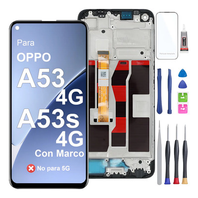 Para Oppo A53 4g/ A53s 4g Pantalla Lcd Con Marco