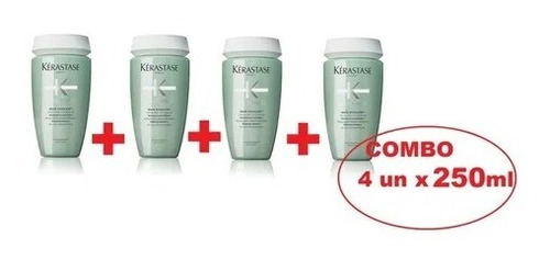 Pak Especial Shampoo Kerastase Bain Divalent 4 X 250 Ml