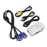 Vga A Rca Pc Converter Box S Convertidor De Video Vga A Tv A