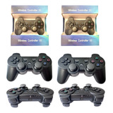 Kit 2 Controles Sem Fio Wireless Joystick Compatível Com Ps3