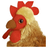 Pollo Gallo Gallina Rojo De Peluche Aurora Mini Flopsie