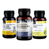 Resveratrol + Zinc K2+d3 50 Capsulas C/u Natier