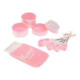 Goodscious Pink Ceramic Kitchen Mason Jars - Juego De Utensi