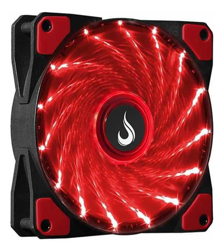 Cooler Fan Rise Wind W1, 120mm, Led Vermelho - Rm-wn-01-br