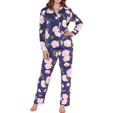 Pijama Velvet Estampando Mujer