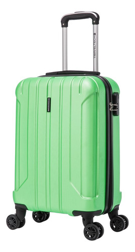 Valija Chica Cabina Candado Travel Tech Irrompible 4 Ruedas Color Verde 16977 Lisa