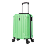 Valija Chica Cabina Candado Travel Tech Irrompible 4 Ruedas Color Verde 16977 Lisa