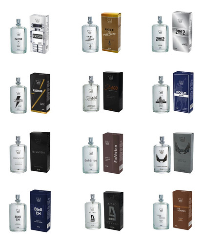 Kit 10 Perfumes Importados Masculinos Atacado Revenda Top