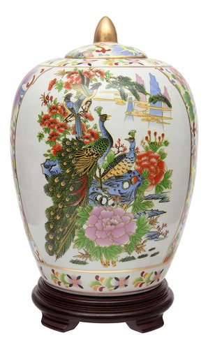 Jarrón De Porcelana Satsuma Birds  Flowers De 11 Pulga...