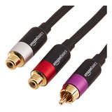 Basics Cable De Audio Rca, Divisor Adaptador En Y, Conectore