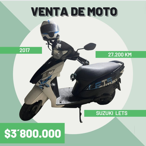 Moto Suzuki Lets 2017 - Excelente Oportunidad