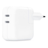 Fonte 35w Macbook Air Pro E iPhone 2 Portas Usb-c Foxcom Cor Branco