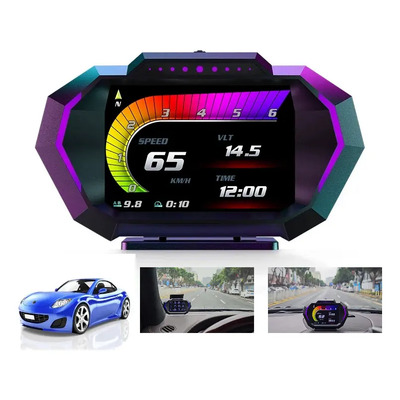 Velocímetro Hud Obd2 Gps Para Auto, Pantalla Digital Multifu | Envío gratis