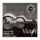 Paquete 10 Cuerdas Para Violin 1a Victor E (mi) Acero