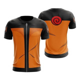 Camiseta Camisa Personalizada Traje Naruto Fantasia 3d Hd