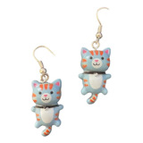 Aretes De Gatito Gato Kawaii Varios Colores 