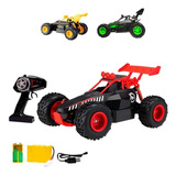 Auto A Radio Control Remoto 4x4 Recargable Car Juguete Buggy Color Rojo