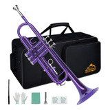 Eastrock Bb Trumpet Juego De Trompeta Estandar Con Estuche D