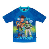 Polera Niño Manga Corta Uv 50+ Disney Toy Story Azul