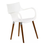 Silla Rossi Jim Wood Con Apoyabrazos Cocina Comedor Jardin