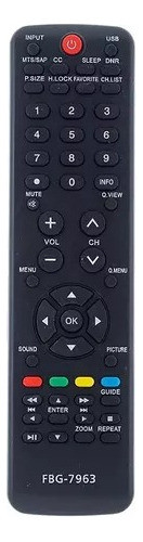 Controle Remoto Compatível Tv Buster Lcd Hbtv-3603hd