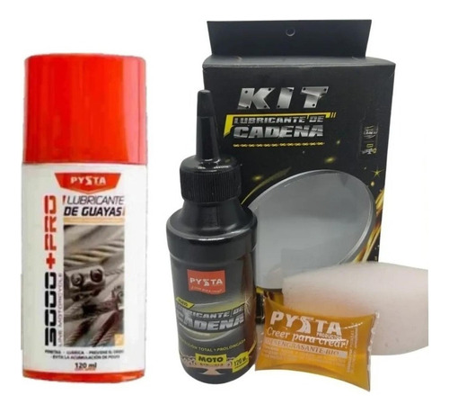 1 Lubricante De Guayas Y Cables + 1 Kit Lubricante De Cadena