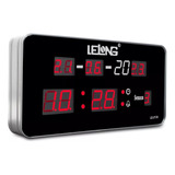 Relógio De Parede Mesa Digital Led Calendário Alarme Bivolt